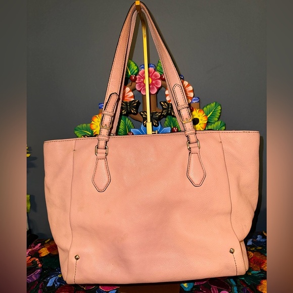 MCM Pink Structured Tote Bag with Double Handles - Picture 5 of 10